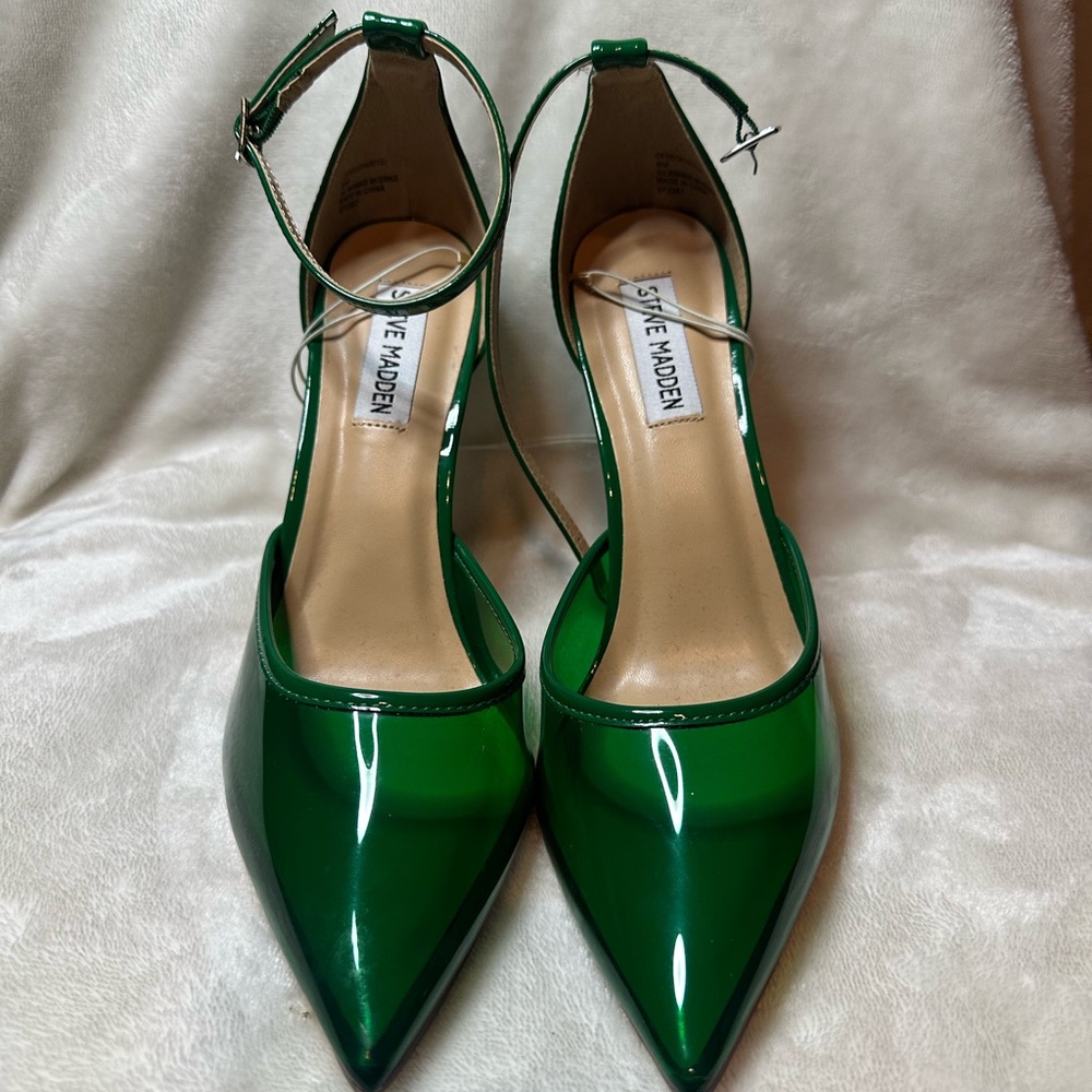 Steven By Steve Madden Green Stiletto Heels